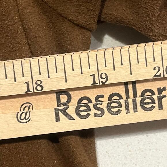 Cupcakes and Cashmere Jacket Womens Medium Vegan Suede Cardigan Waterfall Brown - Picture 5 of 8